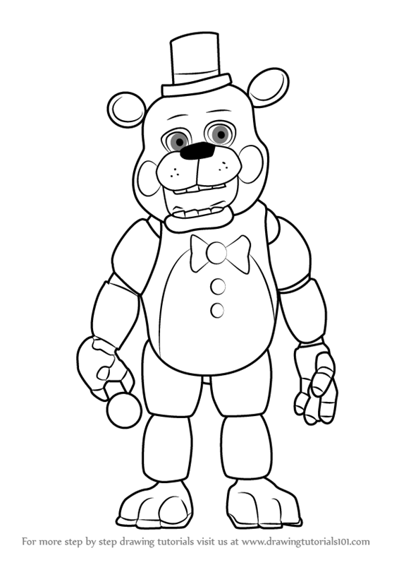 566x800 Learn How To Draw Toy Freddy Fazbear From Five Nights