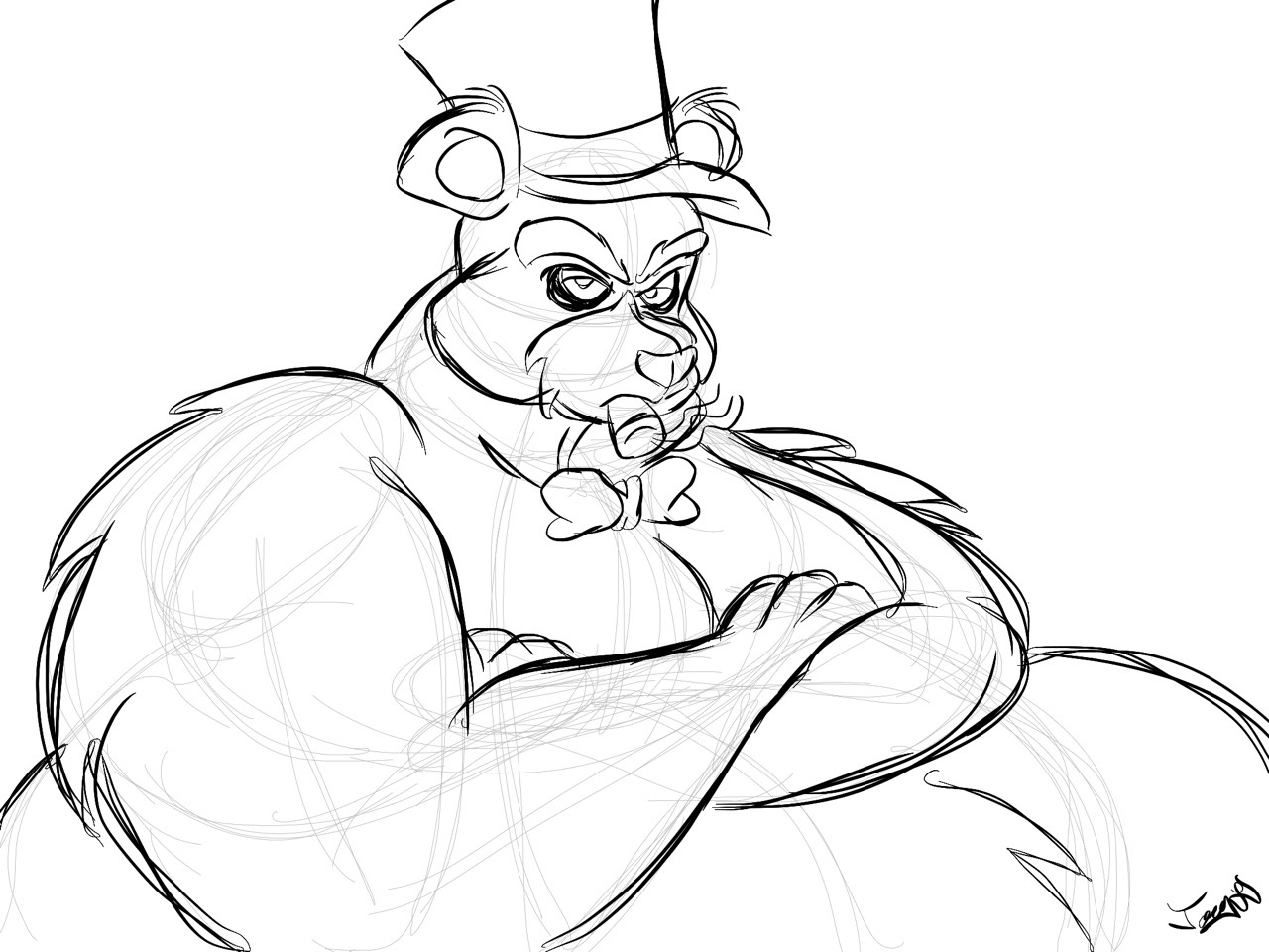 1280x960 The Art Of Joey Davis A Gruff And Unamused Freddy Fazbear X3