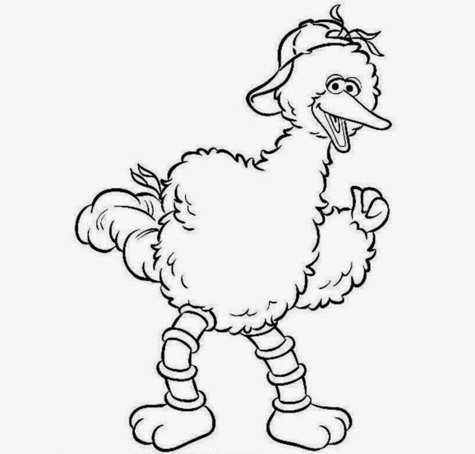 1600x1529 Colour Drawing Free Wallpaper Big Bird For Kid Coloring Drawing
