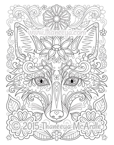 469x600 Free Spirit Coloring Book By Thaneeya Mcardle