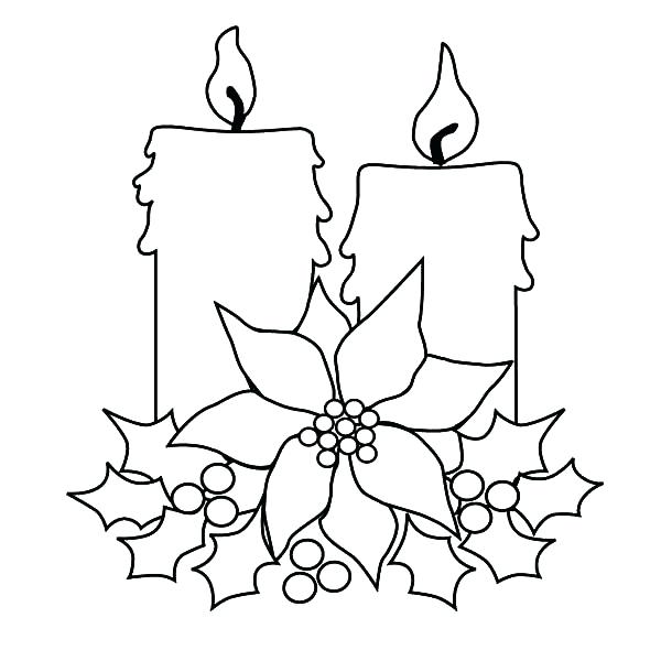 600x600 Candle Coloring Pages Candles Coloring Pages Candle For Decorating