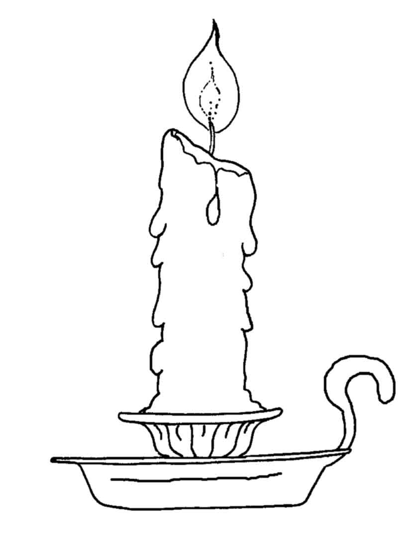800x1072 Christmas Candle Coloring Pages Free Coloring Pages