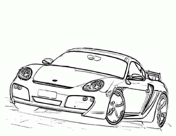 700x540 Cool Porsche Cayman S Ta Widebody Car Coloring Pages Free Online