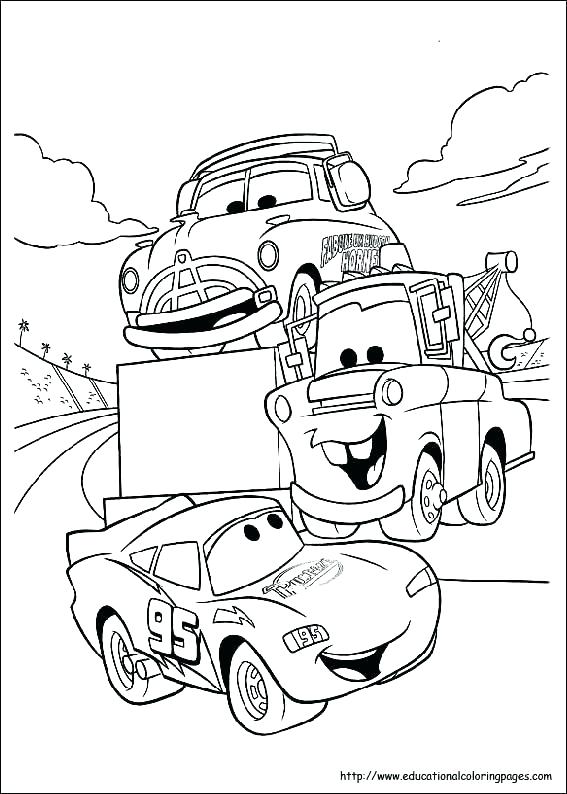 567x794 Print Cars Coloring Pages Coloring Page Of Car Cars To Color