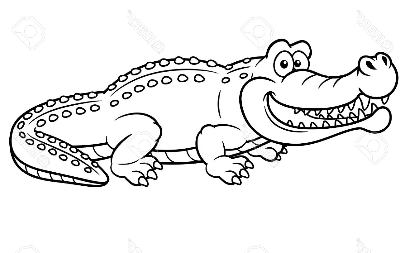 1300x812 Crocodile Cartoon Drawing How To Draw A Crocodile Cartoon