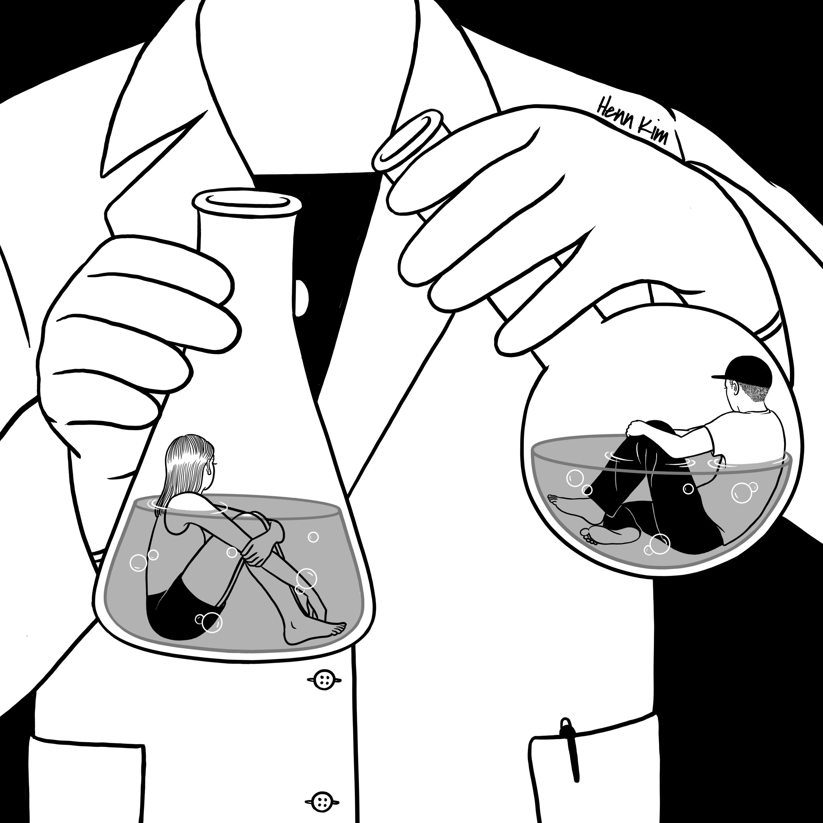 2835x2835 The Chemistry Between Us Art Print By Henn Kim Illustrate Me