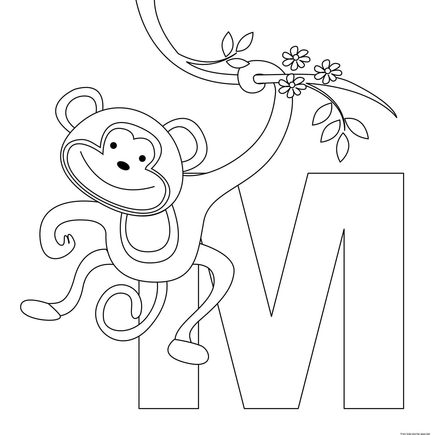 1732x1732 Letter N Coloring Pages Of Alphabet (N Letter Words) For Kids New