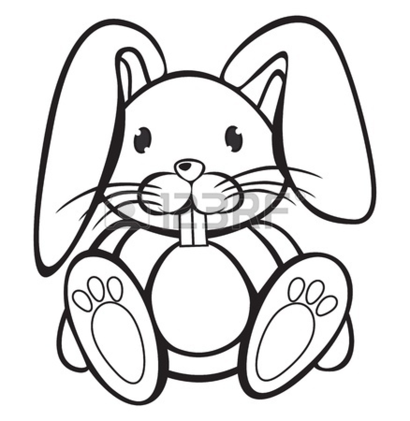 1314x1350 Rabbit Clipart Drawing