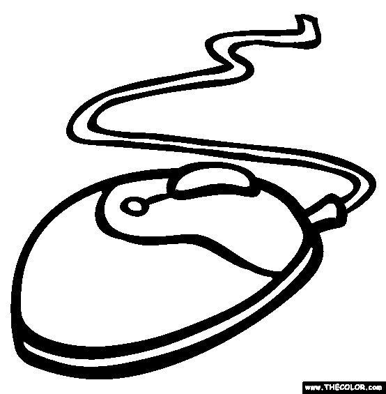 554x565 The Computer Mouse Coloring Page Free The Computer Mouse Online