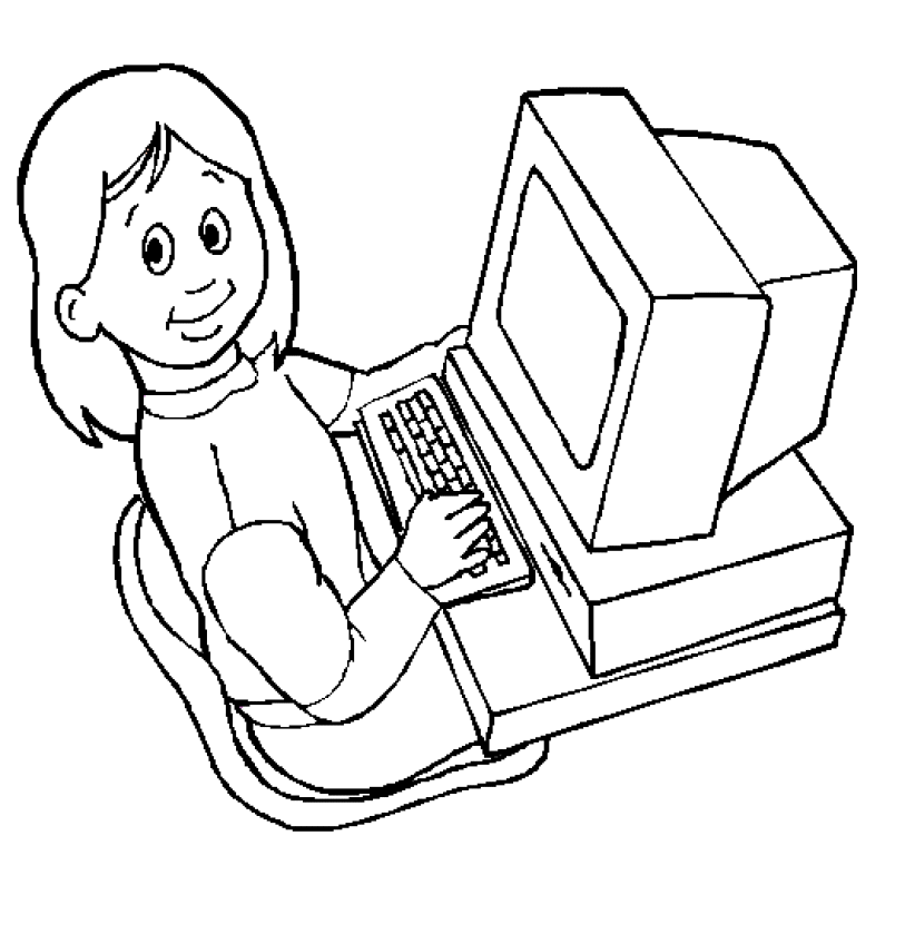 813x839 Free Printable Computer Coloring Pages For Preschoolers To Print