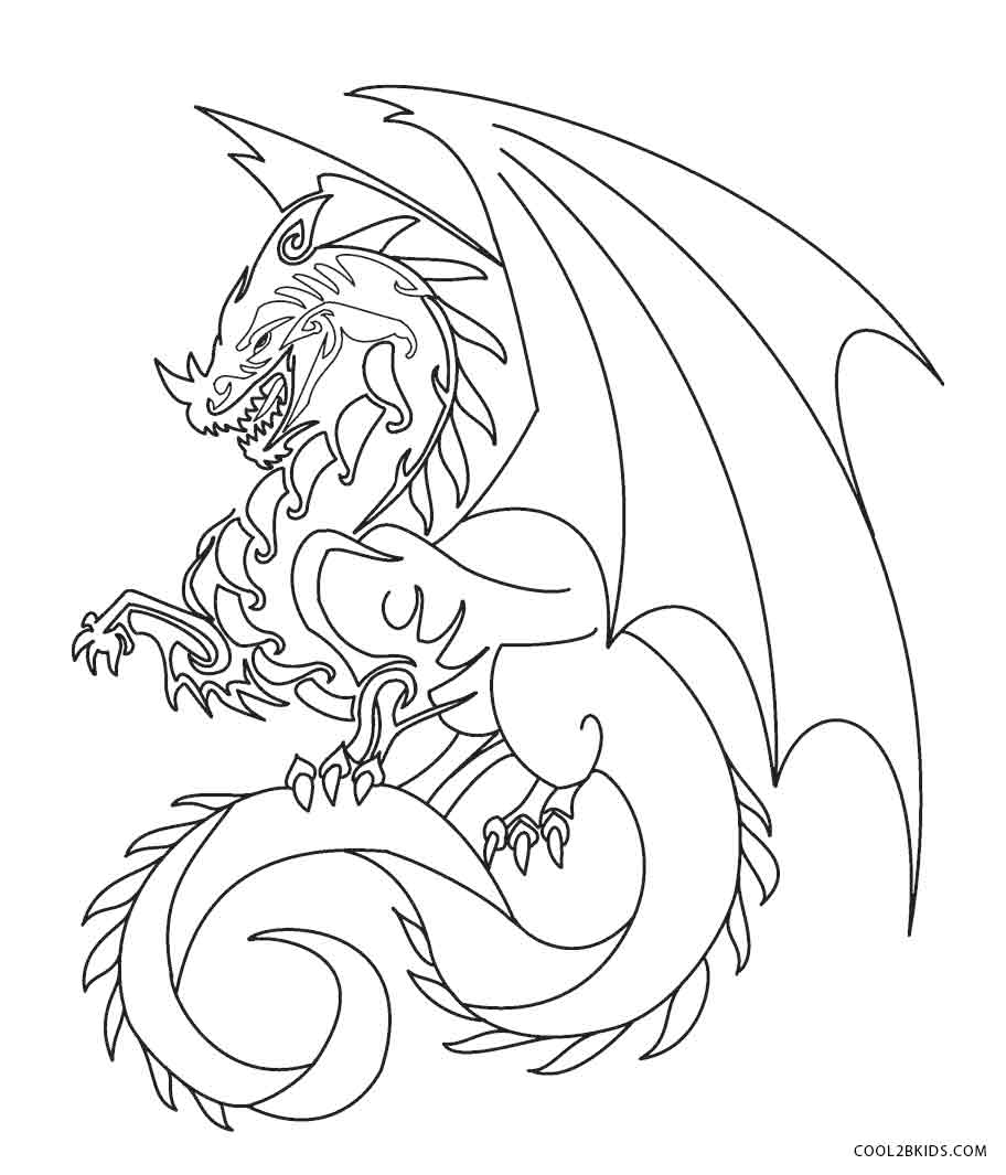912x1065 Printable Dragon Coloring Pages For Kids Cool2bkids