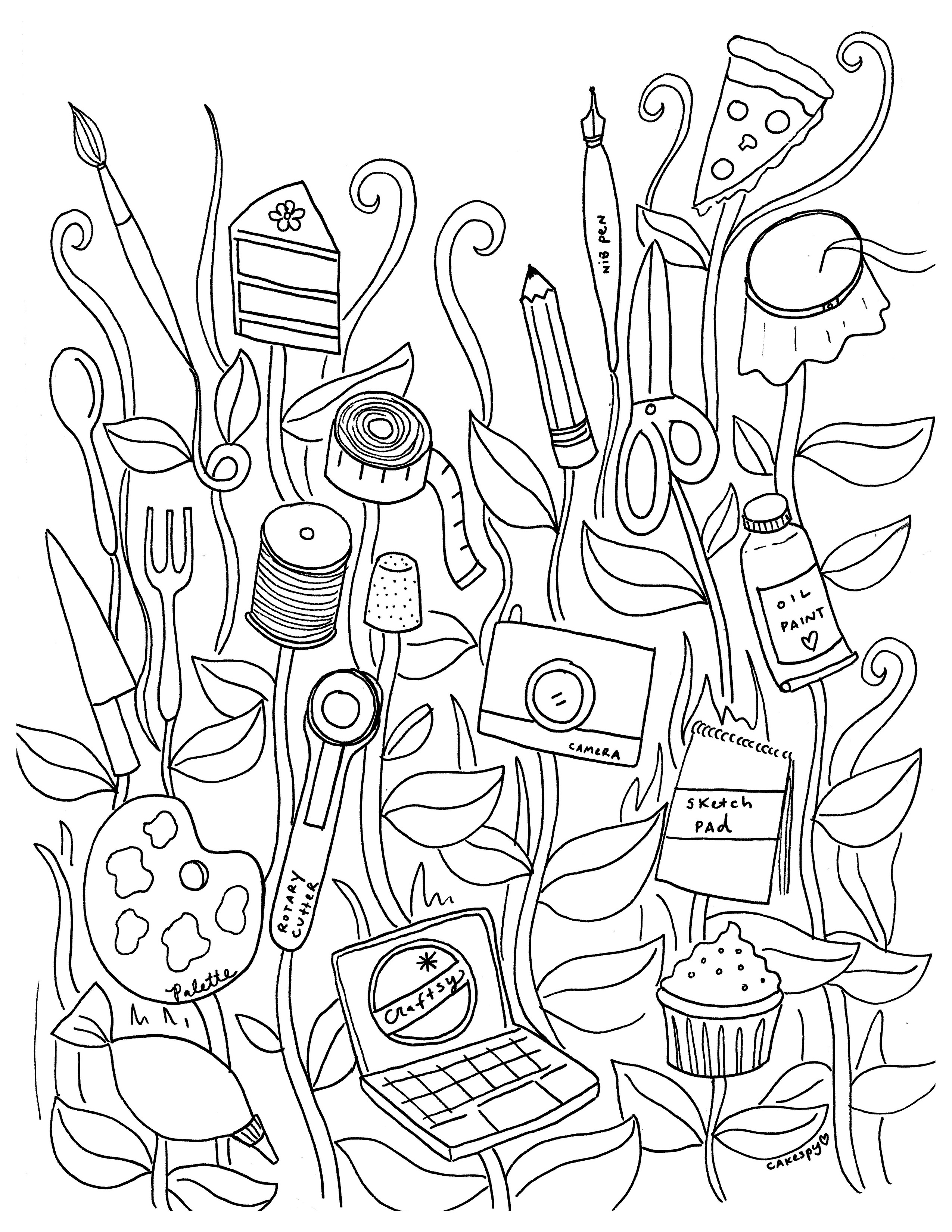 2550x3300 Free Coloring Book Pages For Adults