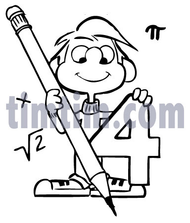 384x452 Free Drawing Of A Math Boy Bw From The Category Books News