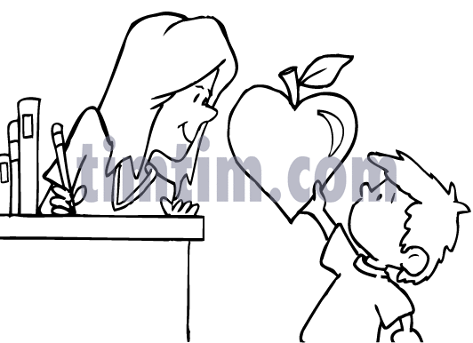 532x386 Free Drawing Of Apple Valentine Bw From The Category Books News
