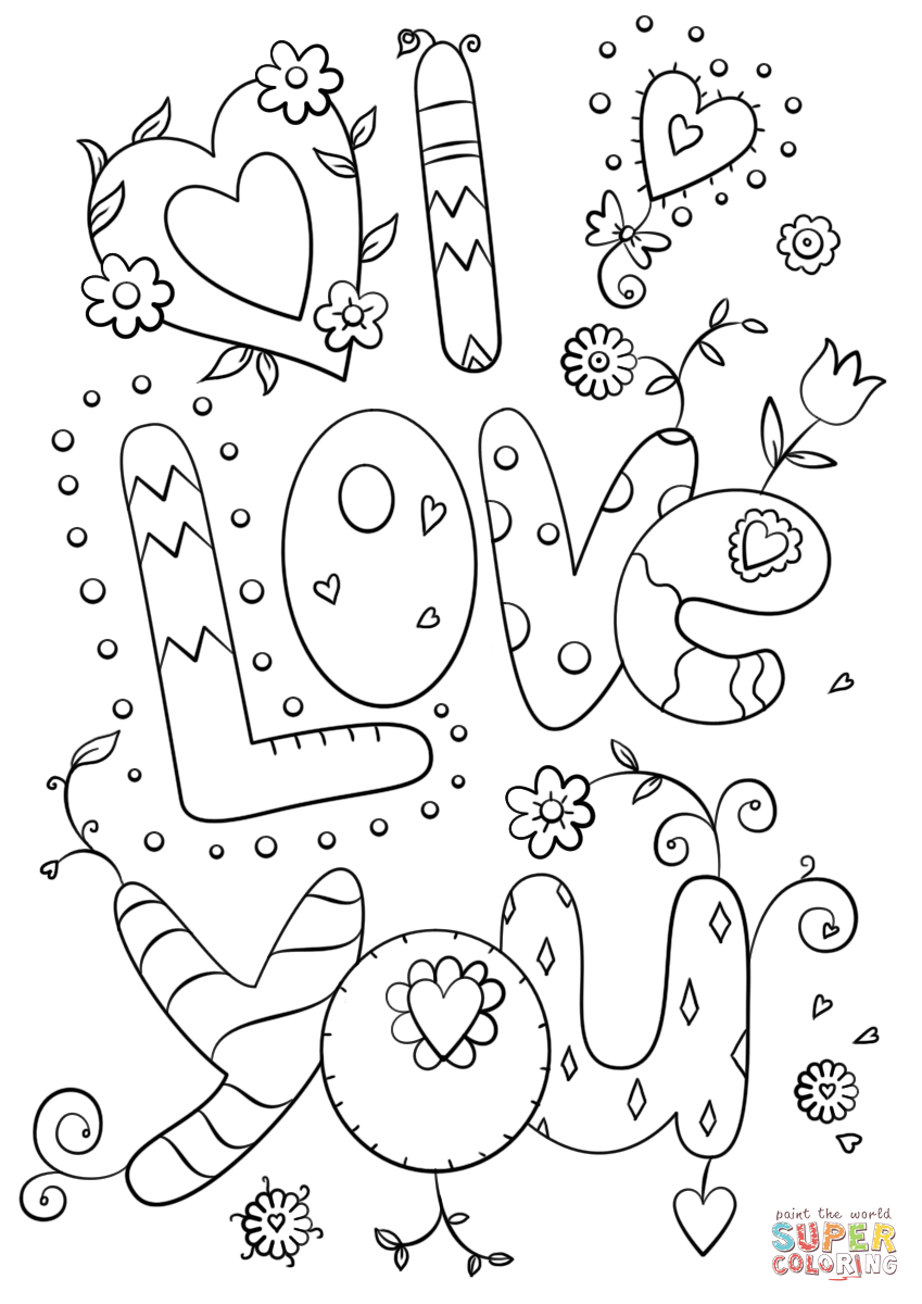 849x1200 I Love You Mom And Coloring Page Free Printable For Kids Mommy