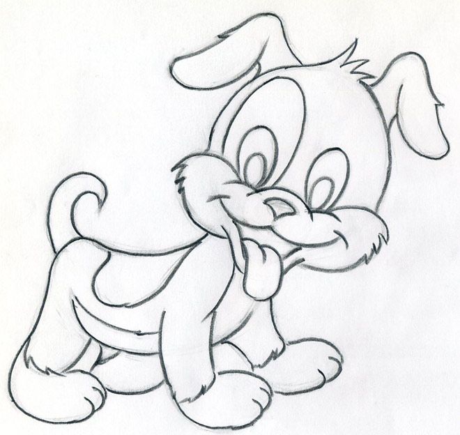 660x624 Cartoon Puppy Drawing, Free Coloring Pages, Color Online