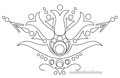 398x260 Free Hand Embroidery Pattern Hungarian Tulips Amp Dots Hand