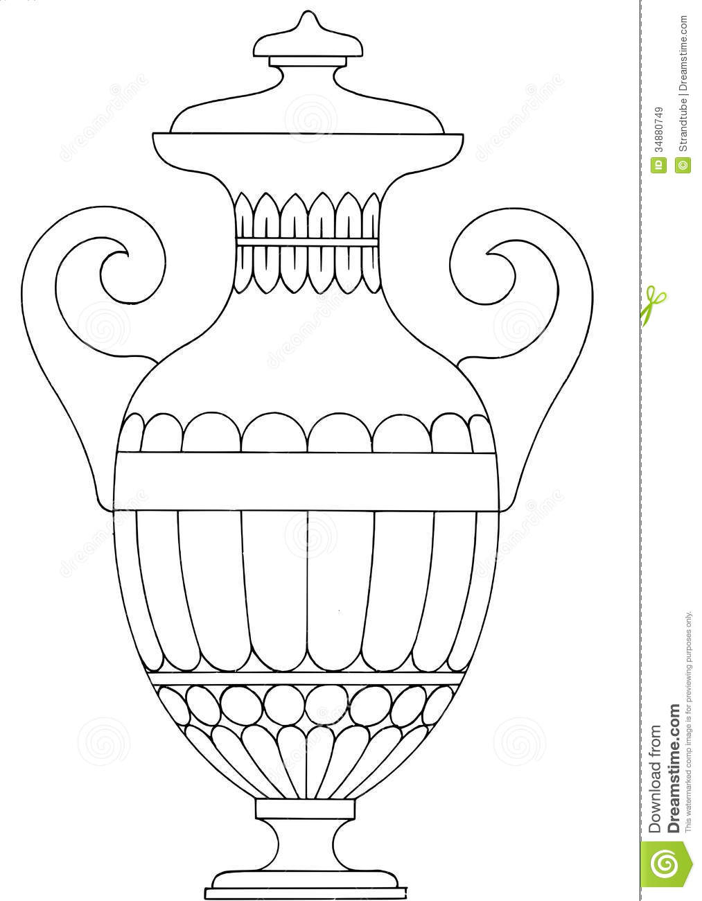 1013x1300 Vase Drawing Designs Royalty Free Stock Images Hand Drawn Vase