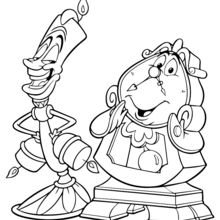 220x220 Beauty And The Beast Coloring Pages, Drawing For Kids, Free