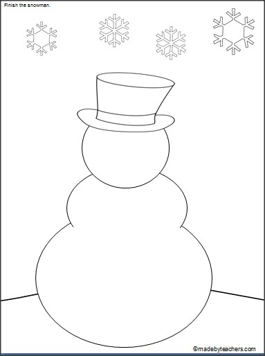 383x514 This Is A Free Snowman Drawing And Coloring Activity