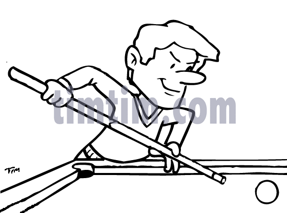 560x415 Free Drawing Of Pool Player Bw From The Category Cards Amp Games