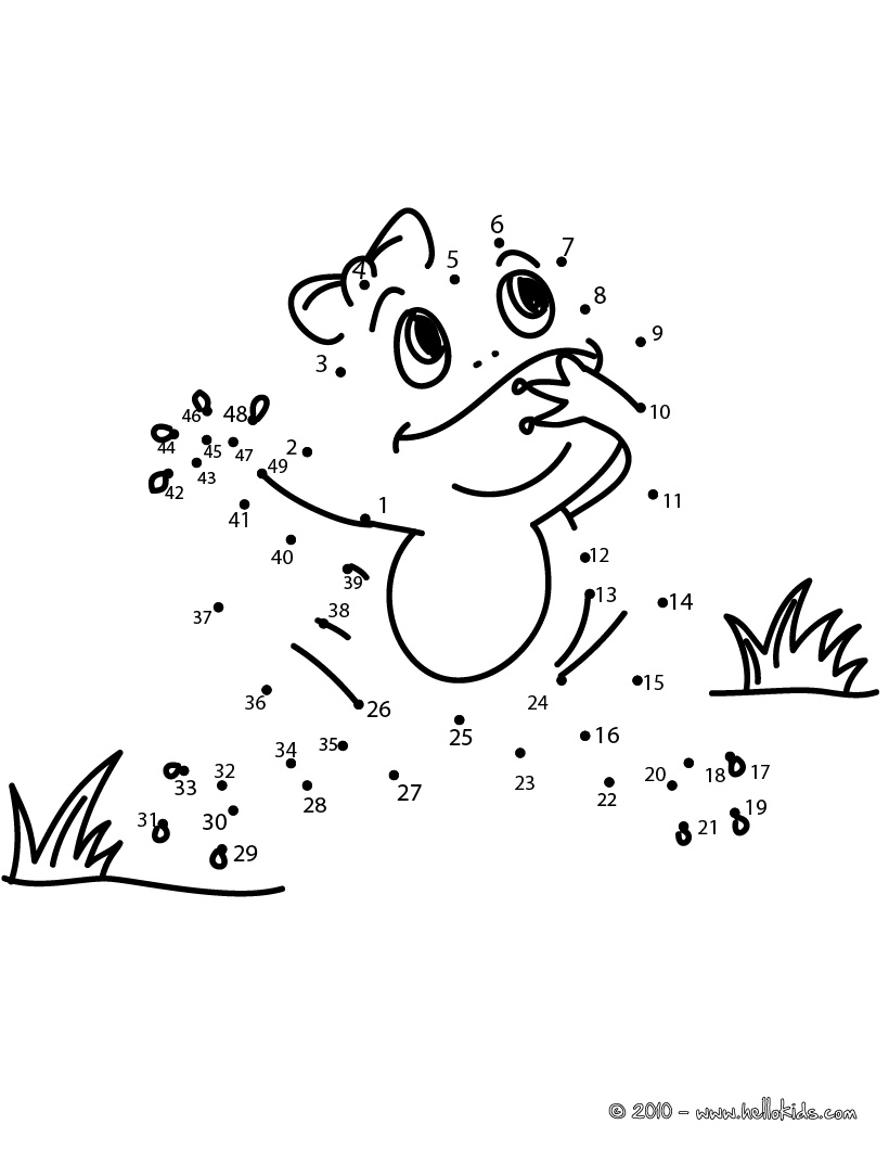 820x1060 Frog Dot To Dot Game Printable Connect The Dots Game Coloring