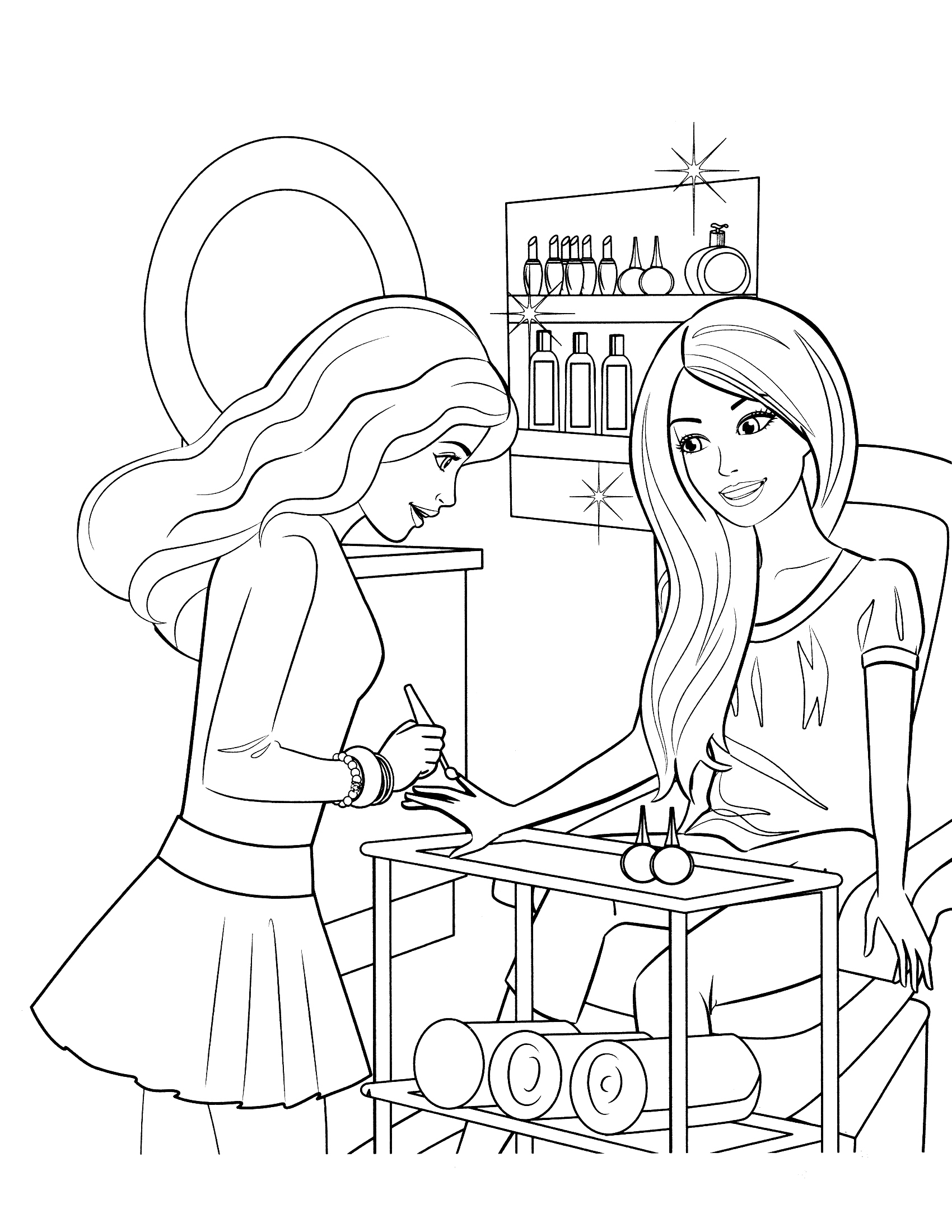 1700x2200 Free Printable Barbie Coloring Pages For Kids Barbie Drawing