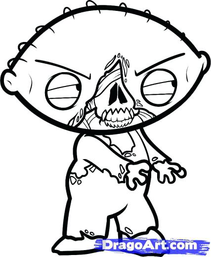 427x520 Gangsta Coloring Pages Learn How To Draw Zombie Zombie Zombies