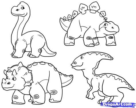 474x374 How To Draw Cute Dinosaurs, Cute Dinosaurs, Step By Step