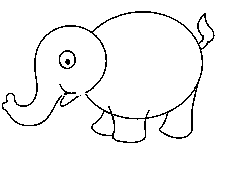 450x350 How To Draw A Elephant For Kids, Learn Step By Step Elephant Drawing