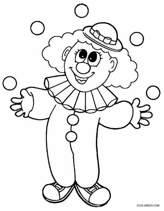 531x685 Printable Clown Coloring Pages For Kids Cool2bkids