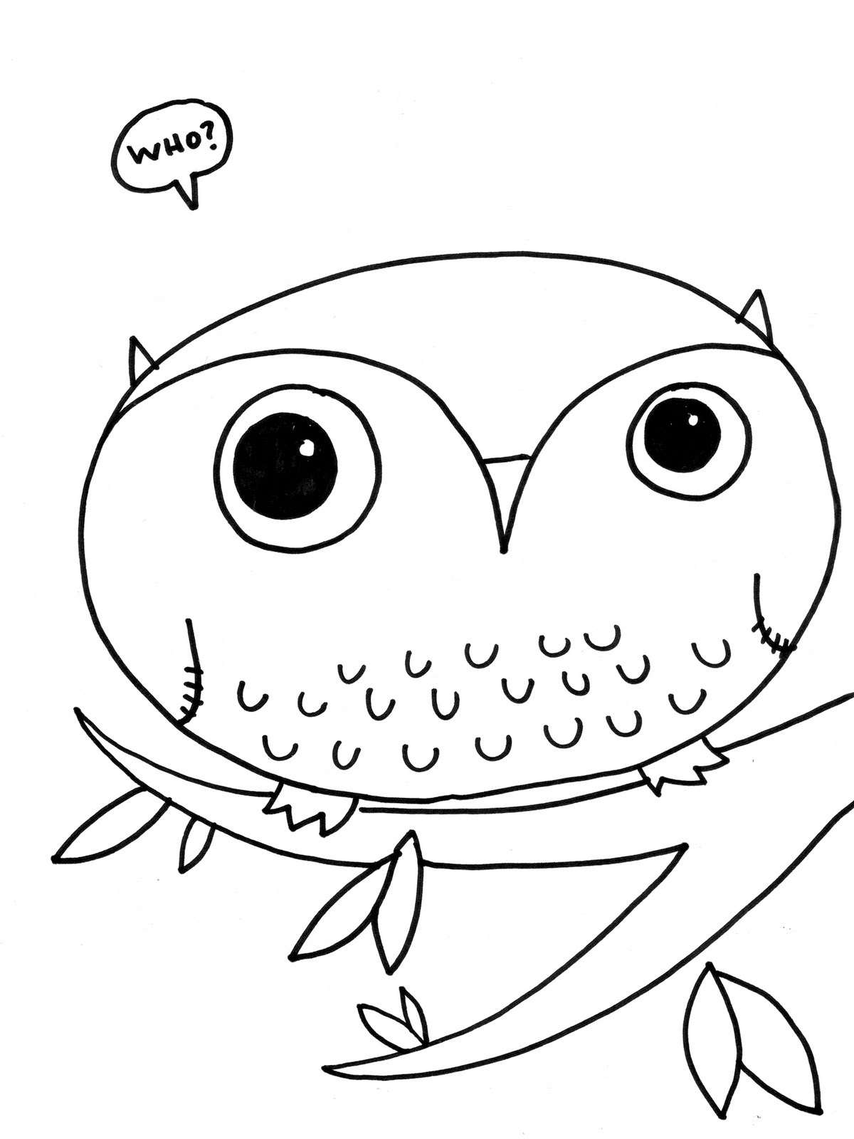 1200x1600 Free Printable Owl Coloring Pages For Kids