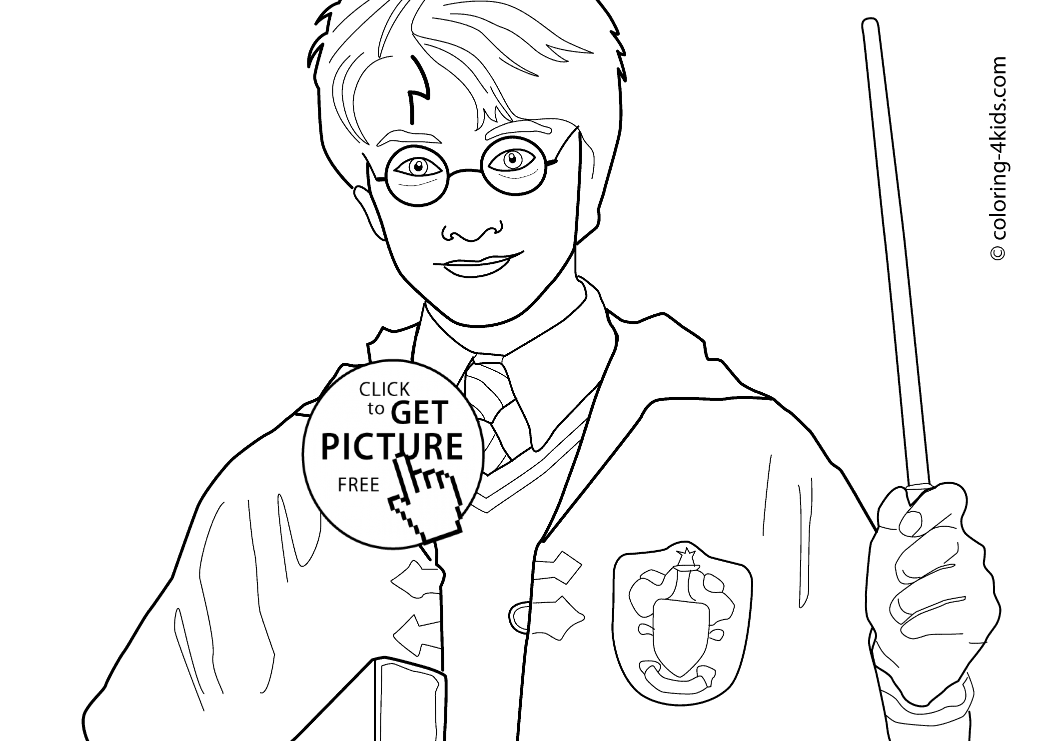 2079x1483 Harry Potter Coloring Pages For Kids, Printable Free Coloring