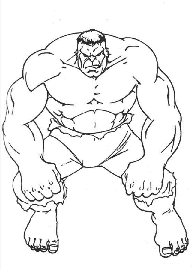 640x900 Free Super Heroes Paint Printouts Avengers Hulk Coloring Pages