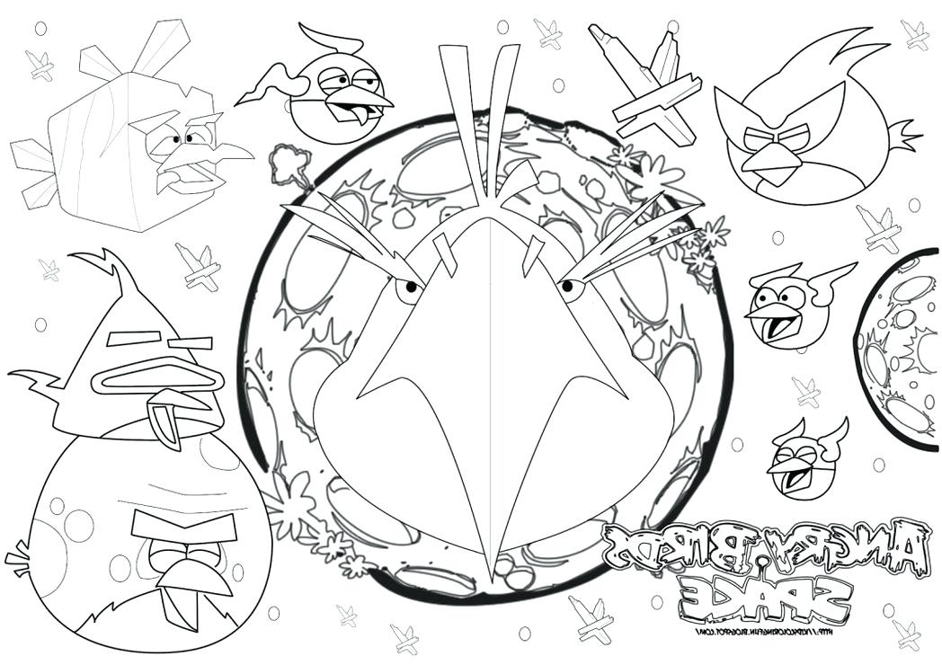 1048x740 Free Angry Birds Space Coloring Pages To Print Colouring