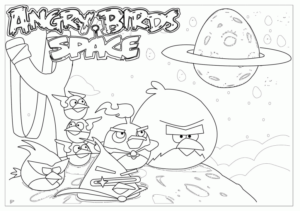 1024x723 Free Angry Birds Space Coloring Pages To Print Printable