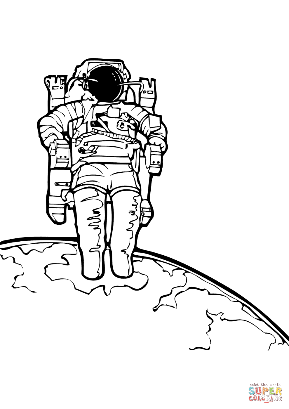 990x1400 Astronauting Pages Free Draw To Coloring Astronaut General