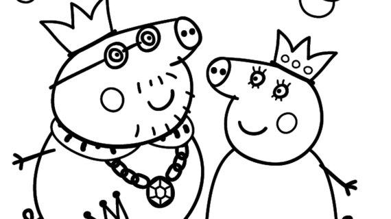 570x320 Peppa Pig Drawing Templates Peppa Pig Coloring Pages Free