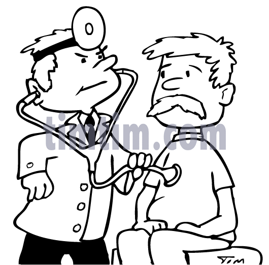 530x522 Free Drawing Of Doctor Visit Bw From The Category Diet Amp Health