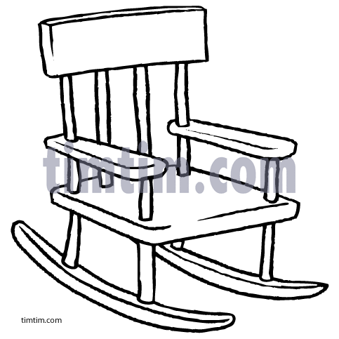 483x483 Free Drawing Of Rocking Chair Bw From The Category Building Home