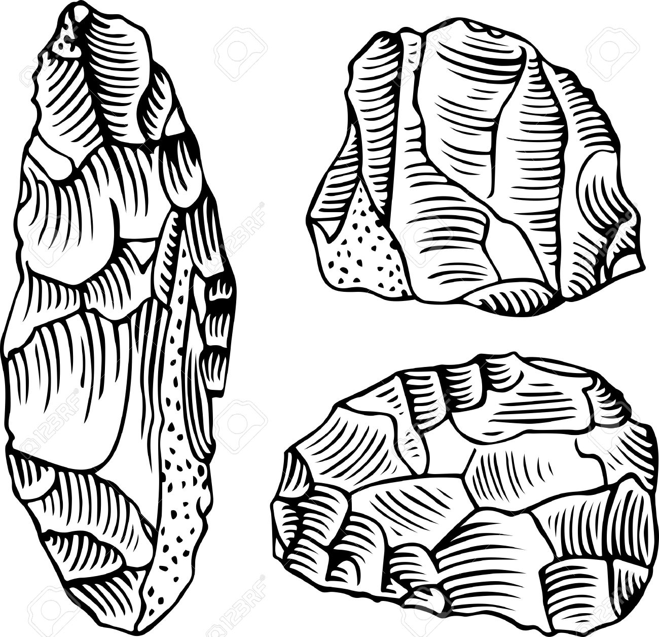 1300x1255 Stone Tools Of Stone Age Royalty Free Cliparts, Vectors, And Stock