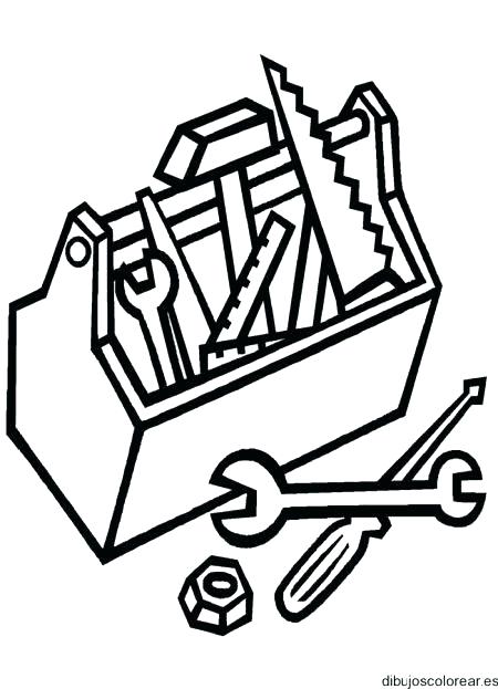 450x623 Construction Tools Coloring Sheets