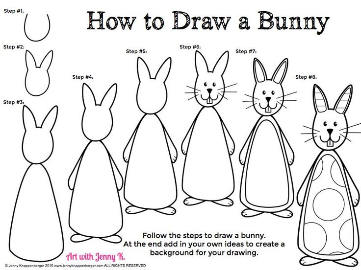 736x552 Free Easter. How To Draw A Bunny Rabbit Step By Step.great