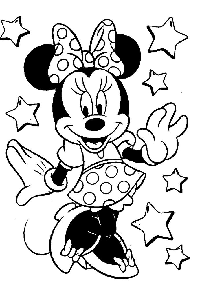 736x1021 Disney Coloring Pages To Print For Free Sweet Draw Printing Photo