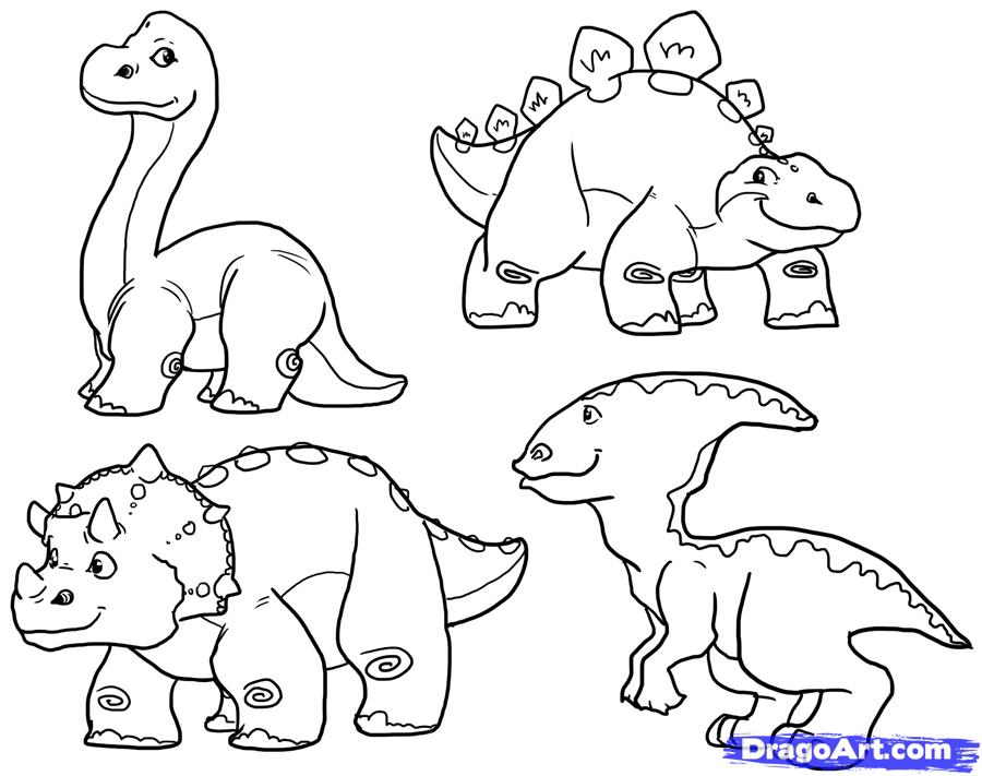 900x711 How To Draw Cute Dinosaurs, Cute Dinosaurs, Step By Step