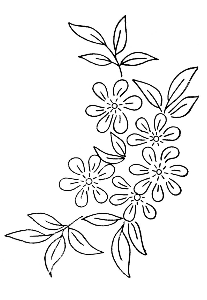 800x1160 Free Embroidery Transfer Patterns Vintage Flowers