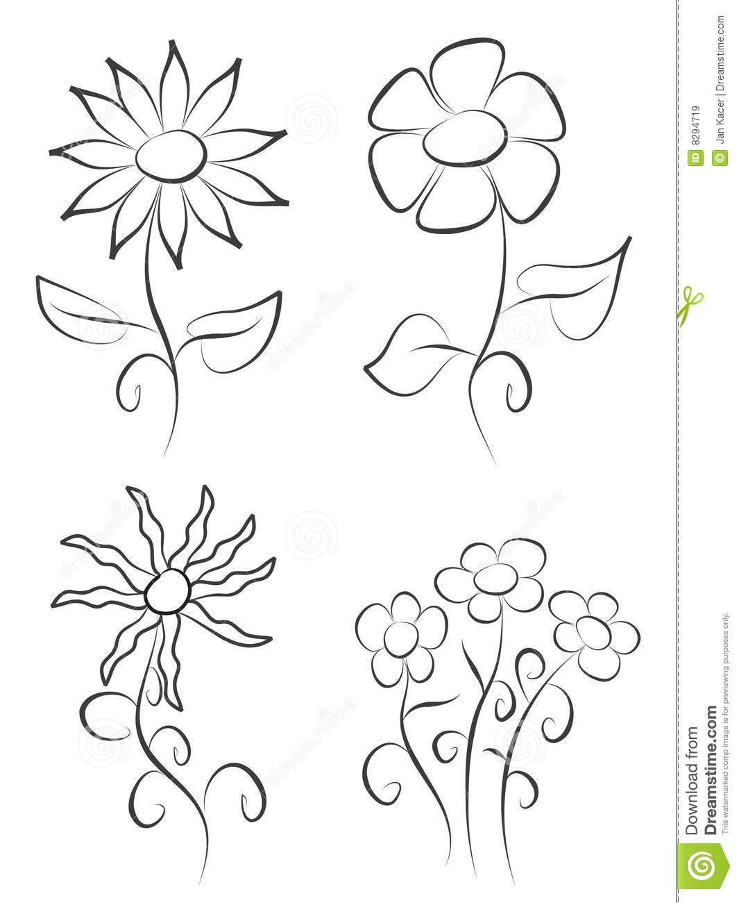 1065x1300 Free Hand Flower Drawings