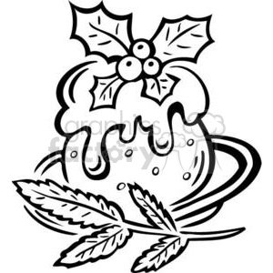 300x300 Royalty Free Christmas Food 381096 Vector Clip Art Image