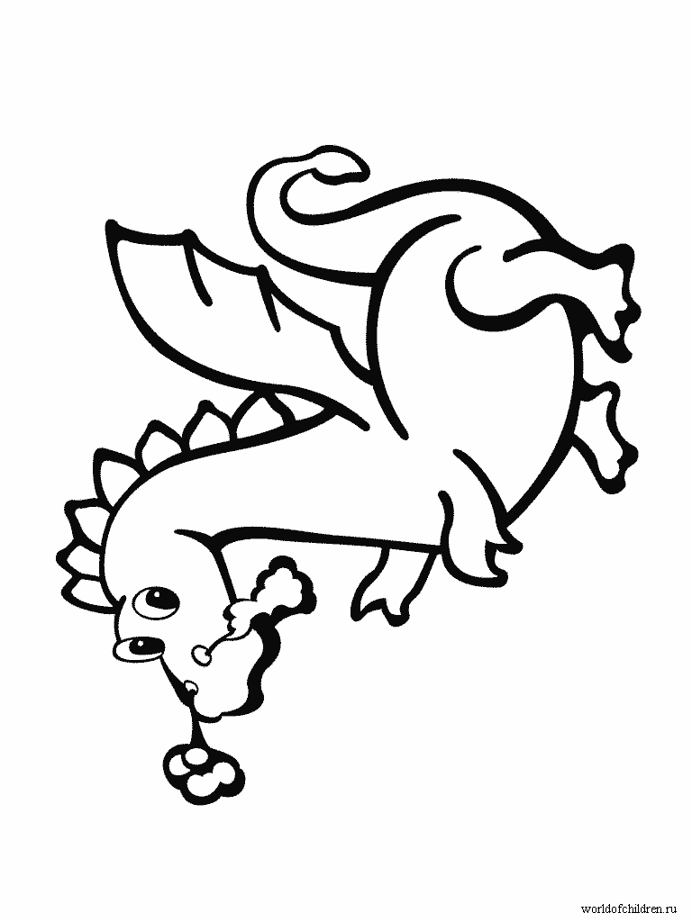768x1024 Dragons Coloring Pages 75