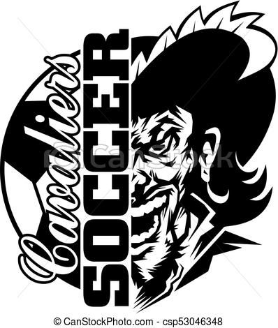 398x470 Cavaliers Soccer Vector